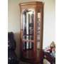 Medium oak corner curio