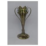 RARE TIFFANY STERLING PAINTED & PLIQUE-A-JOUR VASE