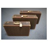 LOUIS VUITTON 3 PIECE SUITCASE SET