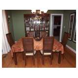Dining room Table and chairs and China cabinet