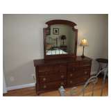 dresser with mirror