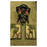 shelf and wall plaque