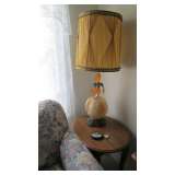Lamp and side table
