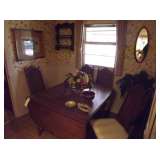drop leaf table 6 matching chairs