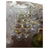 Christmas glasses set of 8