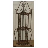 Metal corner folding shelf