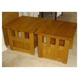Mission style end tables