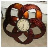 Metal wall clock