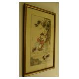 Handpainted Asian silk