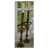 Tall brass candlesticks