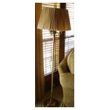 Brass floor lamp