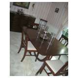 9 PC MAHOGANY DININGROOM SET $850.00