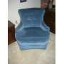 BLUE MID CENTURY CHAIR