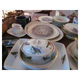 Antique china serving pieces