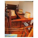 Handmade youth bed - converted rope bed - single