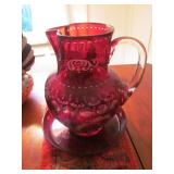 Cranberry glass - cut to clear