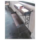 Old violet stand