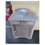 Antique washstand with marble top