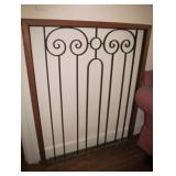 Pr. Handmade Headboards w/antique ironwork
