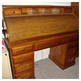 ROLL TOP DESK WITH KEY