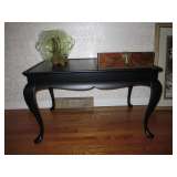 Black Finish - ETHAN ALLEN coffee table. Box on Table is English Portable Lap Desk (see next Photo f