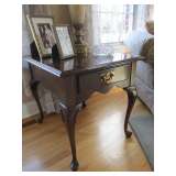 Chippendale style cherry wood side table