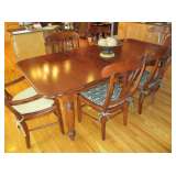 Plantation Dining Table with 6 chairs