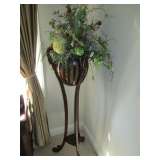 Plantation Style Planter with Floral Arrangement