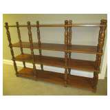 Four Tier Shelving Unit with spindle Posts