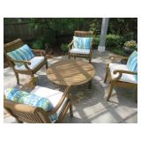 AVIGNON COLLECTION TEAK PATIO SET  SMITH & HAWKEN