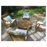 AVIGNON COLLECTION TEAK PATIO SET  SMITH & HAWKEN