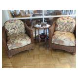 WICKER OCCASIONAL CHAIRS