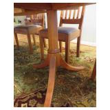 Charles Shackleton Extending Table. Detail of Table  Solid Cherry - Natural Finish