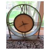 Silhouette Mantel Clock with Roman Numerals 