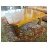 SQUARE "STICKLEY STYLE" COFFEE TABLE SPHINX RUG 5.3 x 7.9