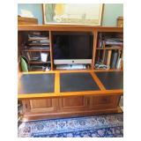 Detail Open:  PETITE ARMOIRE COMPUTER WORKSTATION CRATE & BARREL  (Note: COMPUTER NOT FOR SALE)