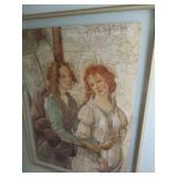 MUSEE DU LOUVE / BOTTICELLI POSTER HIGH QUALITY MOUNTED FRAMING