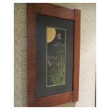 CATTAILS ANITA MUNMAN ARTS & CRAFTS FRAME