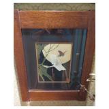 MOON FLOWER & COPPER MOTH ANITA MUNMAN ARTS & CRAFTS FRAME