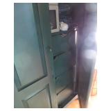 Detail of interior ARMOIRE  / WARDROBE LANCASTER FURNITURE  / EMERALD FINISH