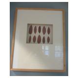 PURE NATURAL DRIED LEAVES FRAMED UNDER GLASS