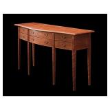 Charles Shackleton Double Bowfront Sideboard American Black Cherry - Natural Finish 66" W X 22" D  3