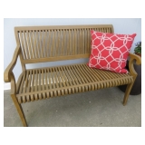 TEAK PATIO BENCH SMITH & HAWKEN