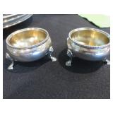 VICTORIAN ENGLISH STERLING SALT CELLAR circ. 1876  By Thomas White  LONDON