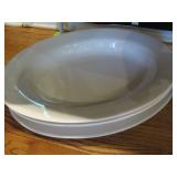 OVAL SERVING BOWLS AND PLATTER