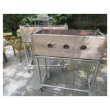 ROLLING PLANTER BOX ON INDUSTRIAL STAND