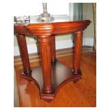 EMPIRE INSPIRED LAMP TABLE  WITH COLUMN LEGS