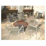 COPPER FIRE PIT / CHAIRS