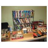 CDs VHS TAPES, LOTS OF DISNEY MOVIES ON VHS 