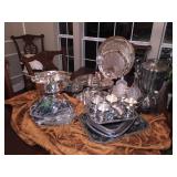 Silverplate serving pieces